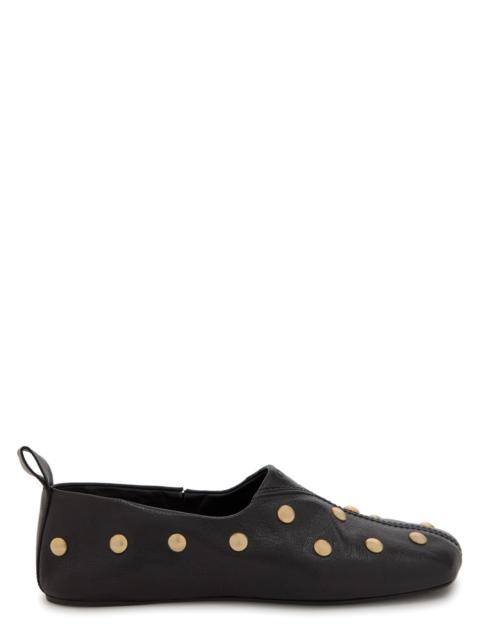 Chloé Chloe Rita Stud-embellished Leather Ballet Flats