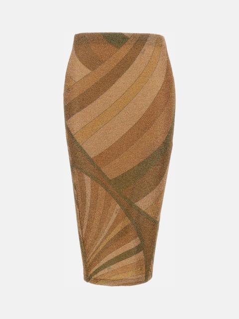 PUCCI Emilio Pucci Women Midi Skirt In Lame Jersey