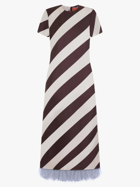 La DoubleJ SWING DRESS WITH FEATHERS | VENEZIANA