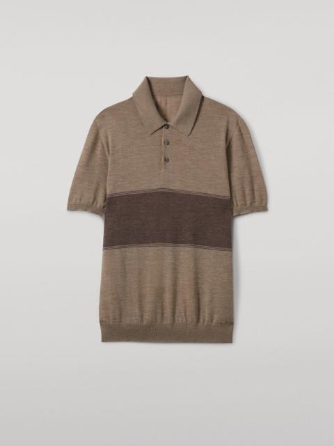Johnstons of Elgin Mack Brown Superfine Cashmere Polo Shirt