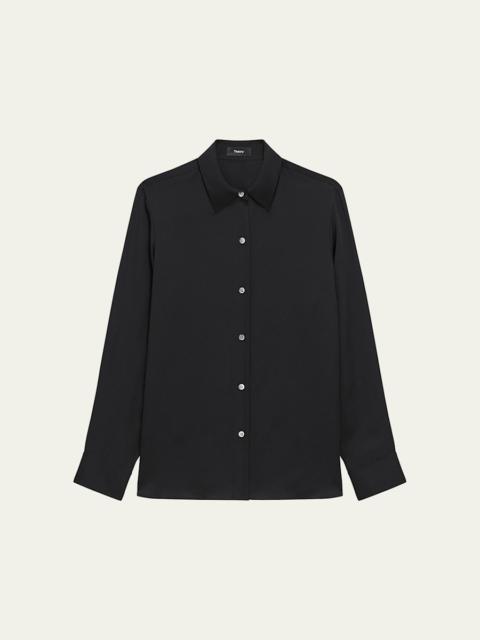 Theory Silk Straight Shirt