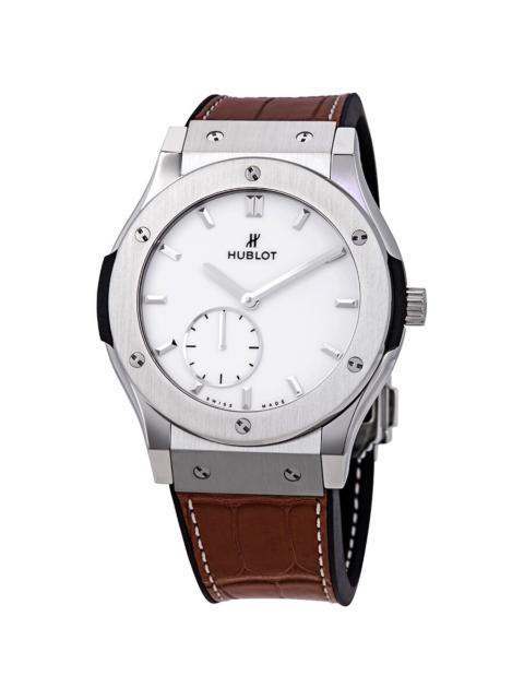 Hublot Hublot Classic Fusion Ultra Thin Titanium Automatic White Dial Men's Watch  545.NX.2210.LR