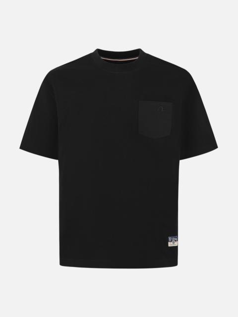 EVISU Seagull Embroidery Stitching Pocket Relax Fit T-Shirt