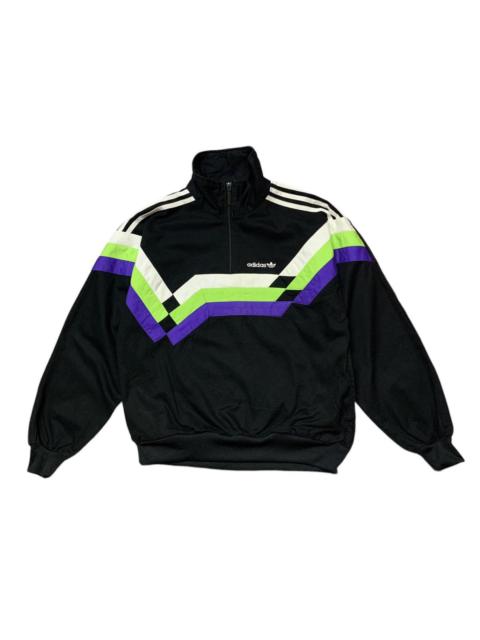 Vintage ADIDAS Pullover Jacket Striking Colour Block