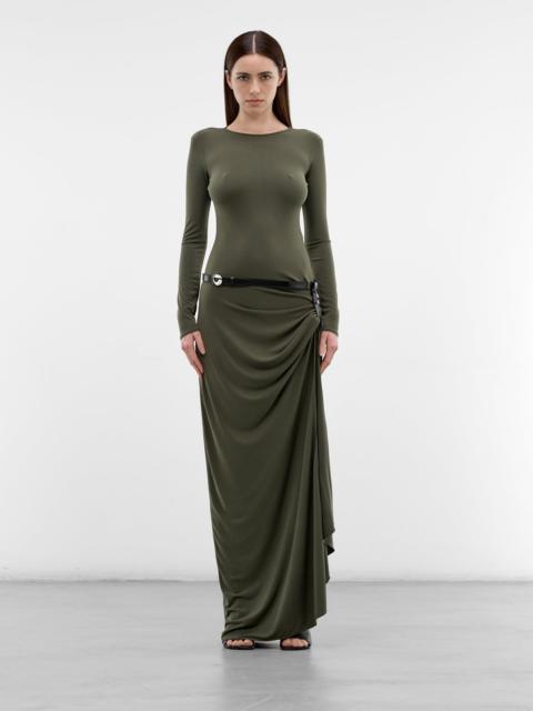 COPERNI Green Suspended Jersey Belted Dress
