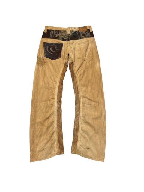 Other Designers Mizra Jeans Kyoto - Mizra Kyoto Denim Hybrid Canvas Flare Jeans Kapital