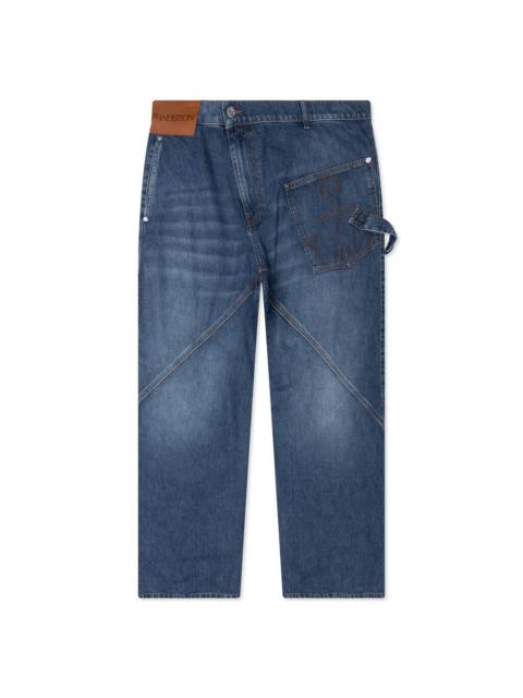 JW Anderson TWISTED WORKWEAR JEANS - LIGHT BLUE
