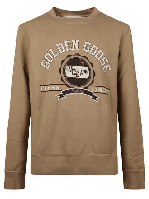 Golden Goose Golden Goose Men Journey's Crewneck Dyed Cotton Sweatshirt