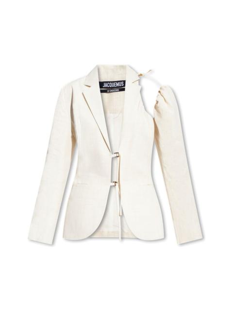 JACQUEMUS Asymmetric Sleeve Blazer