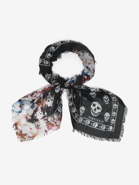Alexander McQueen Confetti Skull Scarf