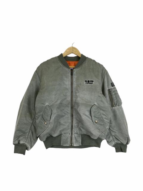 Other Designers Vintage - VINTAGE CONVERSE SMALL LOGO ZIPPER BOMBER FLIGHT JACKET