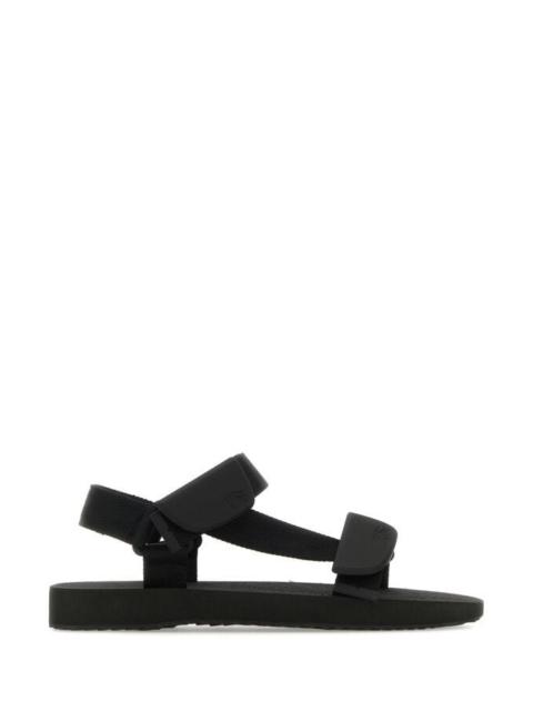 Burberry Burberry Man Black Fabric Trek Sandals