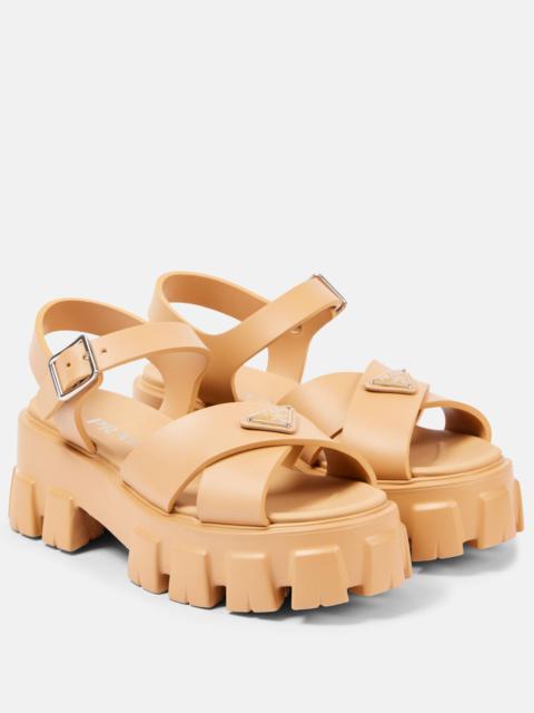 Prada Monolith platform sandals
