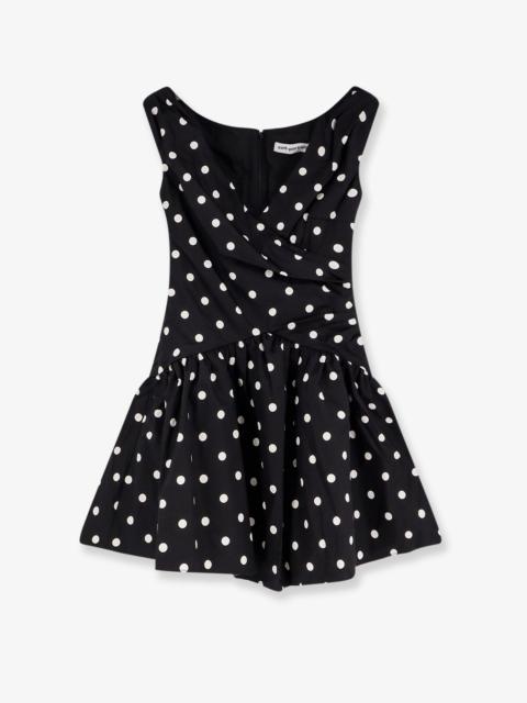 self-portrait Self Portrait Polka-Dots Cotton Mini Dress