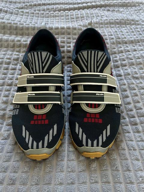Prada Prada Sport Velcro Strap Technical Knitted Sneakers Size 8