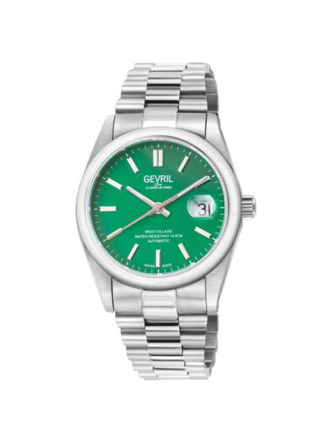 Other Designers Gevril West Village Automatic Green Dial Men's Watch 48934B