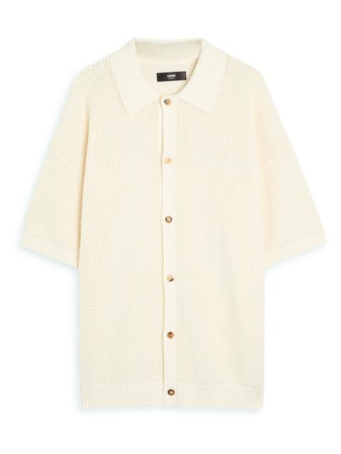 Amiri Crochet Open-knit Shirt