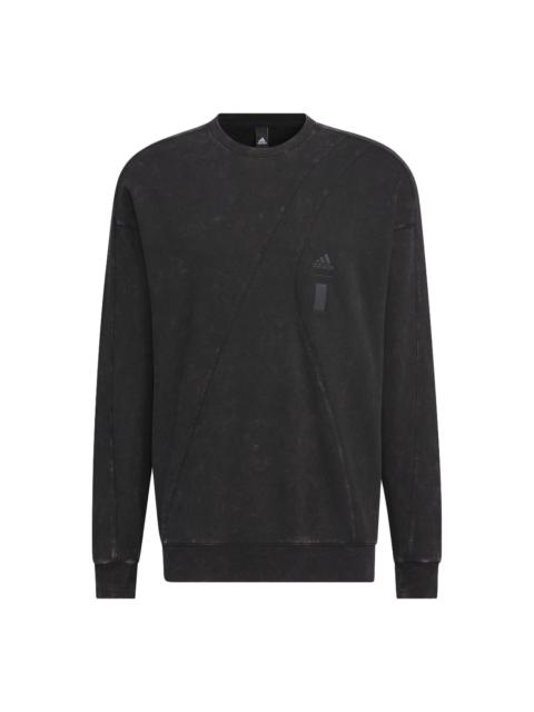 adidas adidas Wuji Dye Crew Sweatshirt 'Black' IS0453