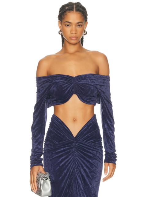 ATLEIN Draped Sleeve Top