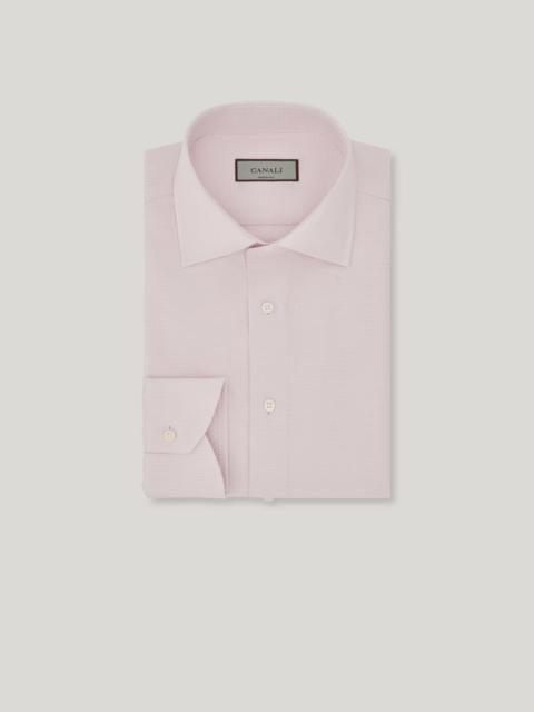 Canali IMPECCABILE PINK TWILL COTTON REGULAR-FIT SHIRT