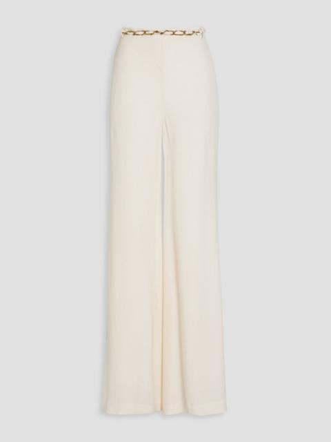Zimmermann Embellished crepe flared pants