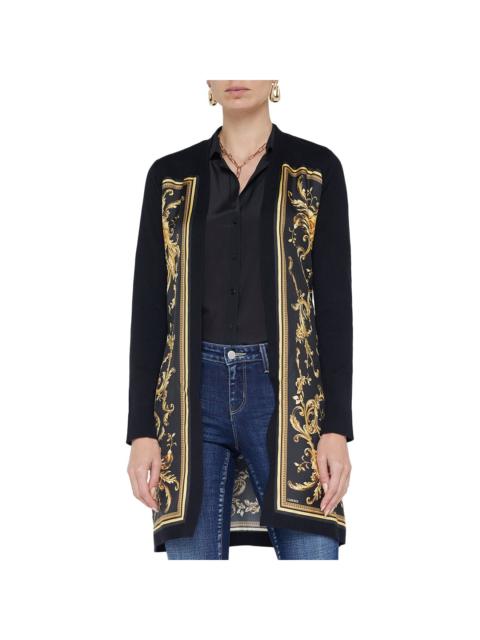 L'AGENCE L'AGENCE Beverly Silk-Blend Panel Cardi