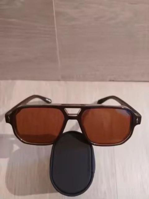 Electric Visual - Retro Style Double Bridges Square Sunglasses