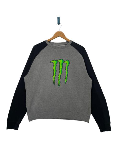 Other Designers Other - Stunning!!Monster Energy Spell Out Logo Crewneck Sweatshirt