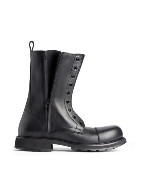 BALENCIAGA Women's Truck Lace-up Boot in Black