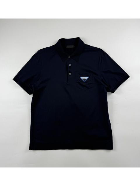 Prada Prada Triangle Logo Polo Shirt