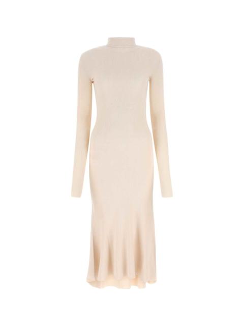 BALENCIAGA Sand Silk Blend Dress