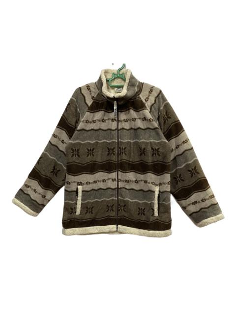 Other Designers Vintage - Piko Hawaii Fullprint Sherpa Fleece Jacket