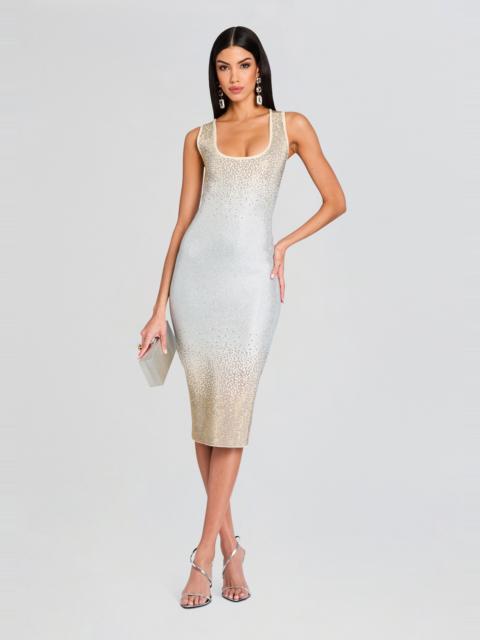 RETROFÊTE ESSIE EMBELLISHED KNIT DRESS