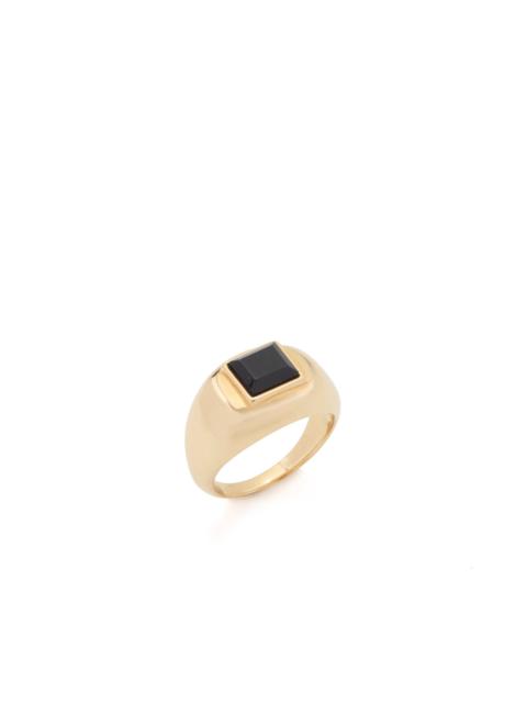 GABRIELA HEARST Medium Ring in 18K Yellow Gold & Onyx