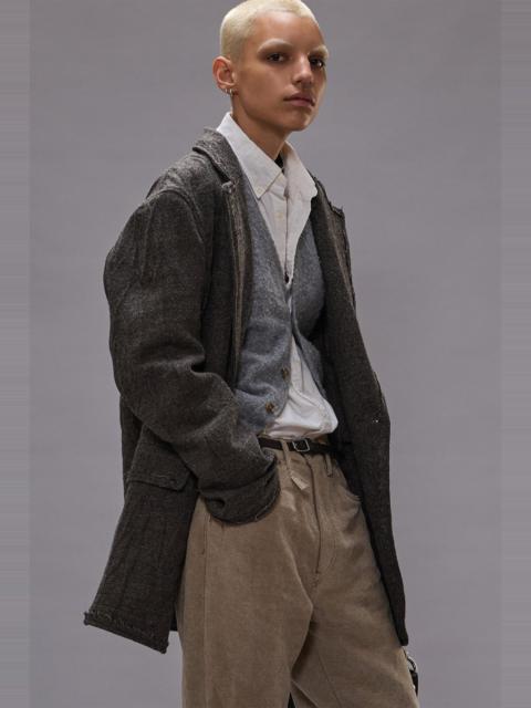 R13 FRAYED EDGE RAGGED BLAZER