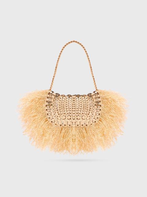 ICONIC 1969 MOON BAG WITH NATURAL RAPHIA FRINGES