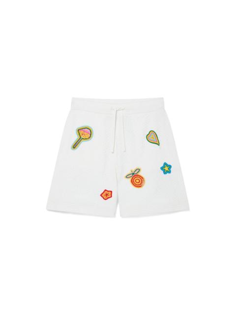 CASABLANCA Crochet Motif Shorts | Casablanca Paris