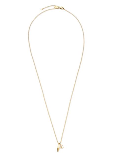 JIMMY CHOO Jimmy Choo Women Gold Metal Diamond Jc Pendant Necklace