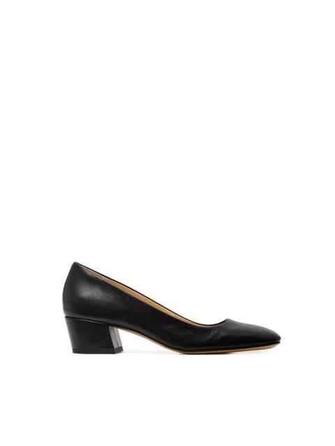 GABRIELA HEARST Agathe Low Heel Pump in Black Leather