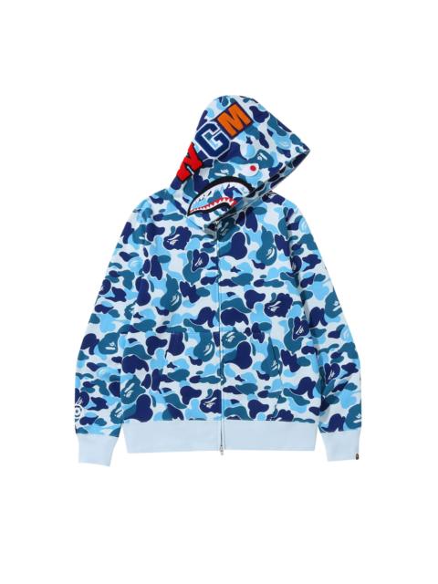 A BATHING APE® BAPE Big ABC Camo Shark Full Zip Hoodie 'Blue'