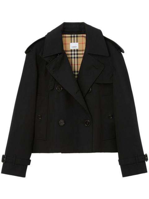 Burberry Burberry Women Cotton Cropped Trench Coat