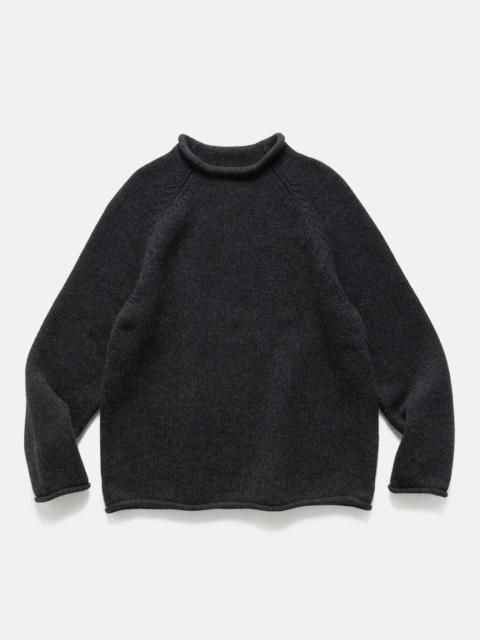 A.PRESSE Roll Neck Sweater Charcoal