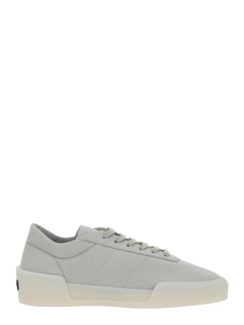 Fear of God Fear Of God Men 'Aerobic Low' Grey Low Top Sneakers With Logo Patch On The Rear In Leather Man