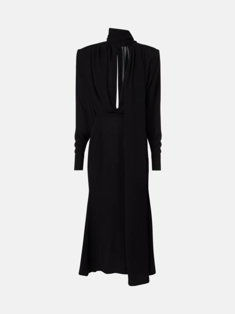 MUGLER Crêpe midi dress