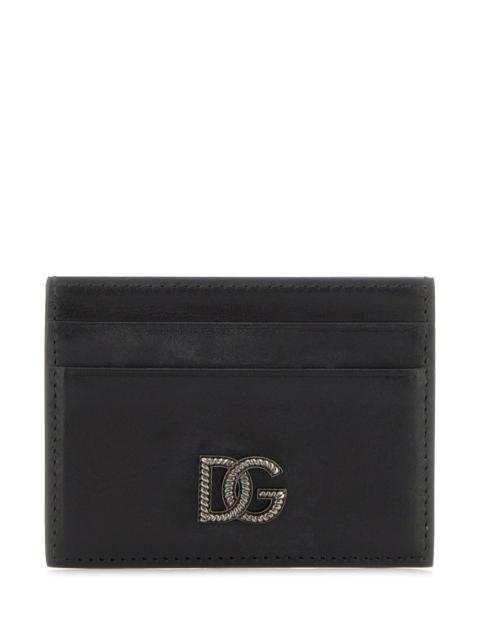 Dolce & Gabbana Black leather card holder