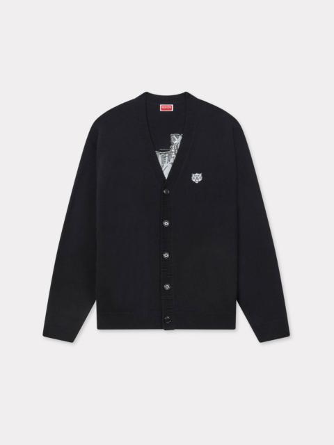 KENZO 'KENZO Happy Tiger' embroidered cardigan in cotton merino wool