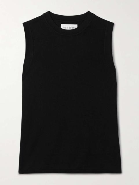 Brendan cotton tank Black