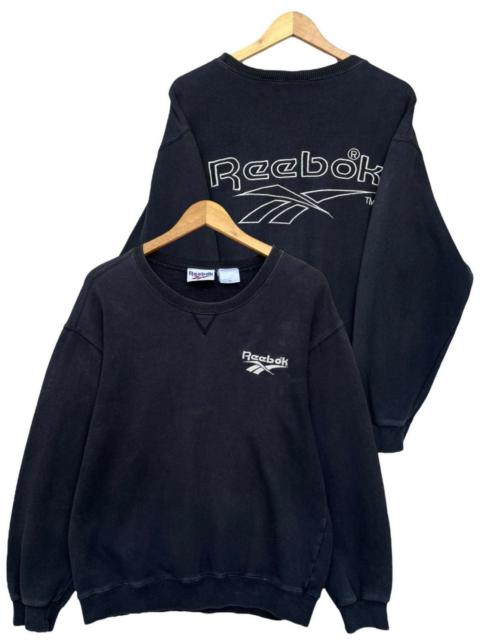 Reebok Vintage 90s Reebok Backhit Baggy Boxy Black Sweatshirt