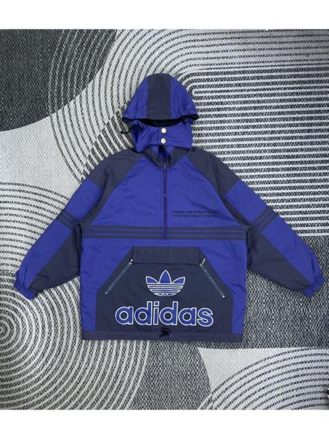 adidas 🔥RARE Vintage Adidas Three Stripes Pullover Anorak Jacket