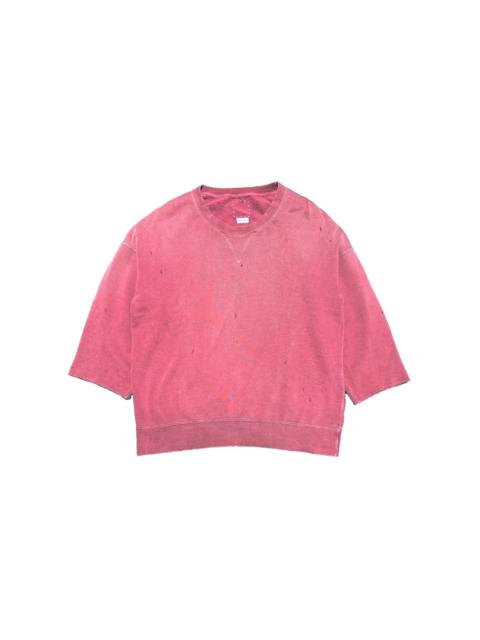 visvim Visvim 21AW Jumbo Sweat 3/4 Sleeve Crash Red Cotton Sweatshirt